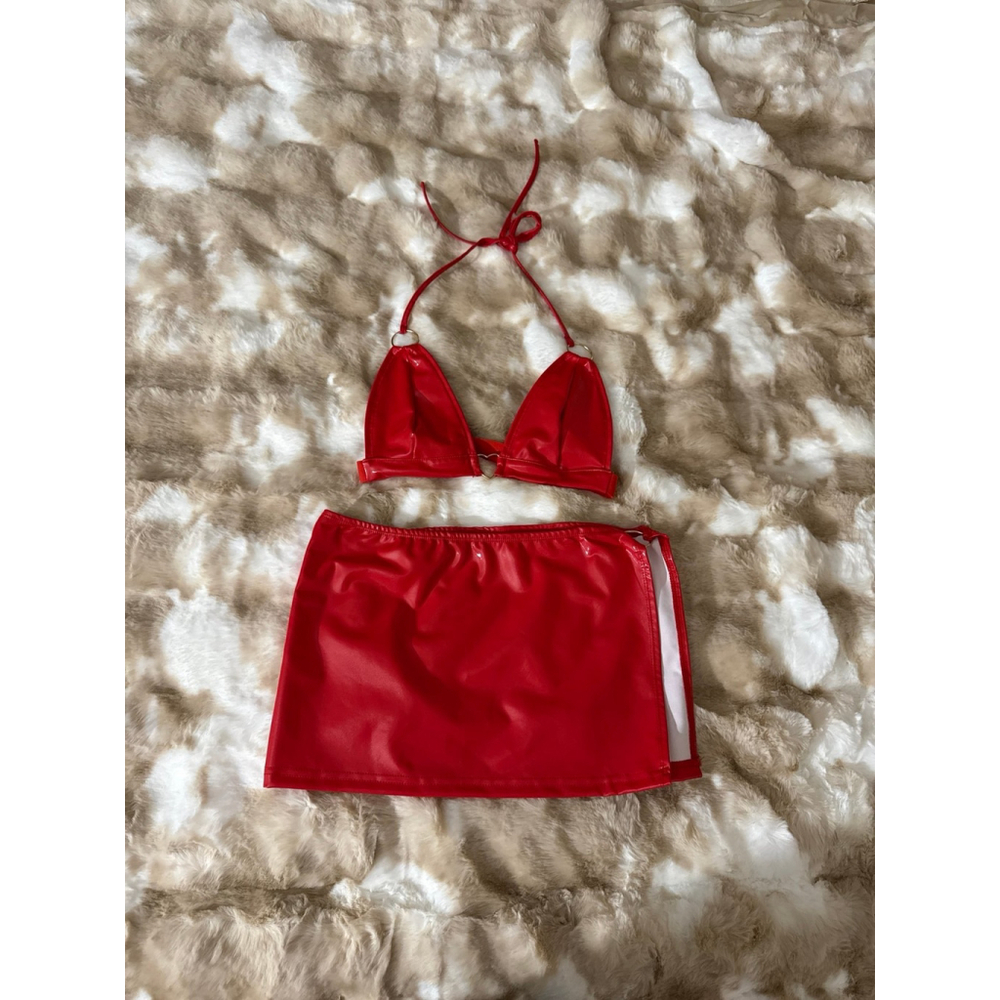 Red Skirt and top